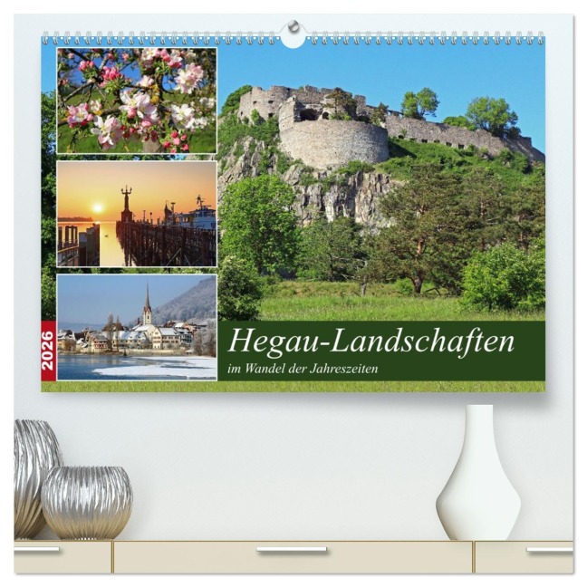 Hegau-Landschaften (hochwertiger Premium Wandkalender 2026 DIN A2 quer), Kunstdruck in Hochglanz - Christian Horstkötter