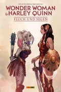 Cover-Bild zum Titel 'Wonder Woman & Harley Quinn: Fluch und Segen' von 'Sylvain Runberg, Miki Montillò'