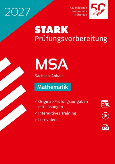 STARK Mathematik - MSA (Mittlerer Schulabschluss) 2027 Sachsen-Anhalt - Prüfungsvorbereitung - 