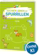 Cover-Bild zum Titel 'Zeichnen lernen mit Spurrillen - Tiere' von ''