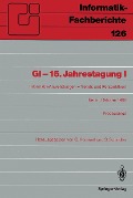 Cover-Bild zum Titel 'GI-16.Jahrestagung I' von ''