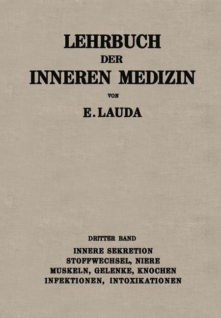 Lehrbuch der Inneren Medizin - Ernst Lauda
