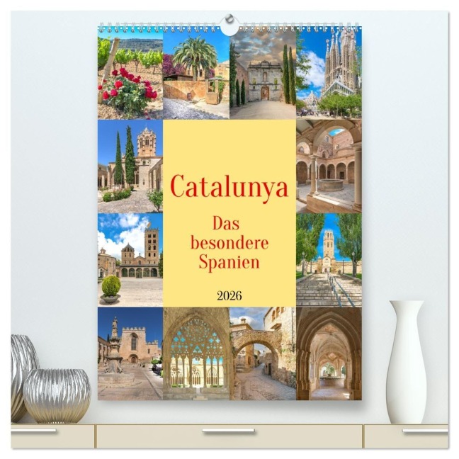 Catalunya, das besondere Spanien (hochwertiger Premium Wandkalender 2026 DIN A2 hoch), Kunstdruck in Hochglanz - Bodo Schmidt