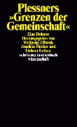 Plessners »Grenzen der Gemeinschaft« - 