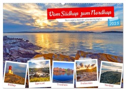 Vom Südkap zum Nordkap (Wandkalender 2025 DIN A2 quer), CALVENDO Monatskalender - Christa Kramer