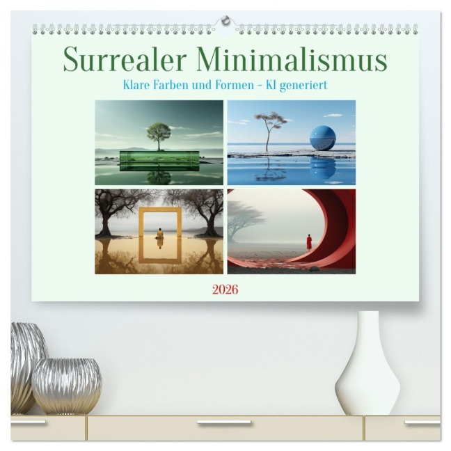 Surrealer Minimalismus (hochwertiger Premium Wandkalender 2026 DIN A2 quer), Kunstdruck in Hochglanz - Cathrin Illgen