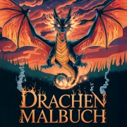Cover-Bild zum Titel 'Entflammt! Drachen Malbuch für Erwachsene' von 'Tom Zauberkritzler'