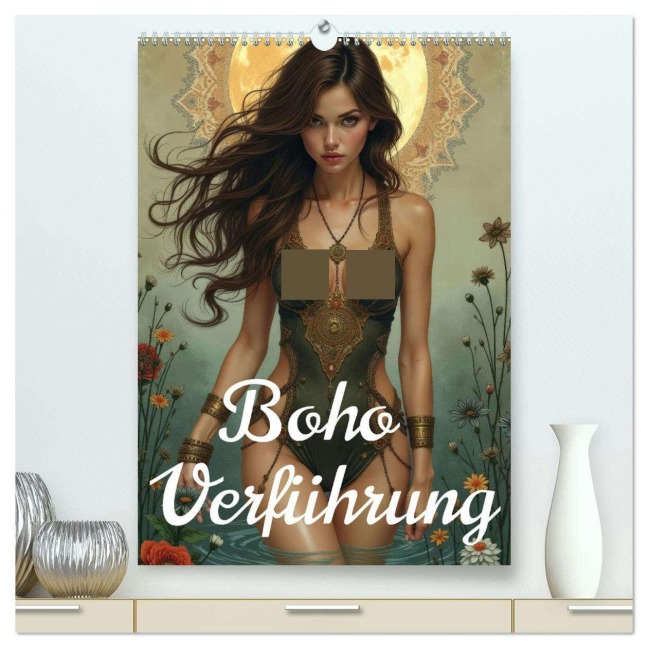 Boho Verführung (hochwertiger Premium Wandkalender 2026 DIN A2 hoch), Kunstdruck in Hochglanz - Ally Bee