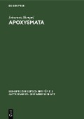 Apoxysmata - Johannes Hempel