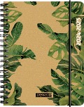 Schülerkalender 2024/2025 "Jungle Leaves", 2 Seiten = 1 Woche, A6, 208 Seiten - 