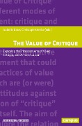 Cover-Bild zum Titel 'The Value of Critique' von ''