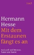 Mit dem Erstaunen fängt es an - Hermann Hesse