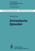 Cover-Bild zum Titel 'Amnestische Episoden' von 'G. Frank'