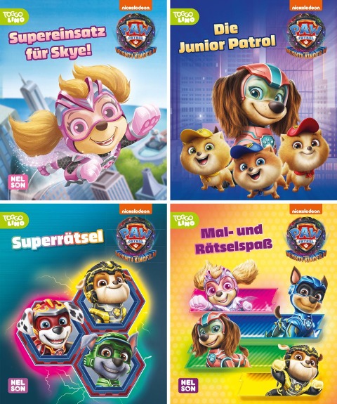 Nelson Mini-Bücher: 4er PAW Patrol - Mighty Movie 1-4 - 