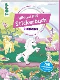 Cover-Bild zum Titel 'Das Hin-und-weg-Stickerbuch. Einhörner' von ''