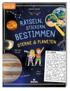 Cover-Bild zum Titel 'Rätseln, Stickern, Bestimmen - Sterne & Planeten' von ''