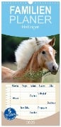 Familienplaner 2025 - Haflinger mit 5 Spalten (Wandkalender, 21 x 45 cm) CALVENDO - Nicole Noack