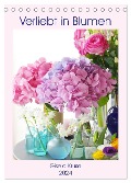 Verliebt in Blumen (Tischkalender 2024 DIN A5 hoch), CALVENDO Monatskalender - Gisela Kruse