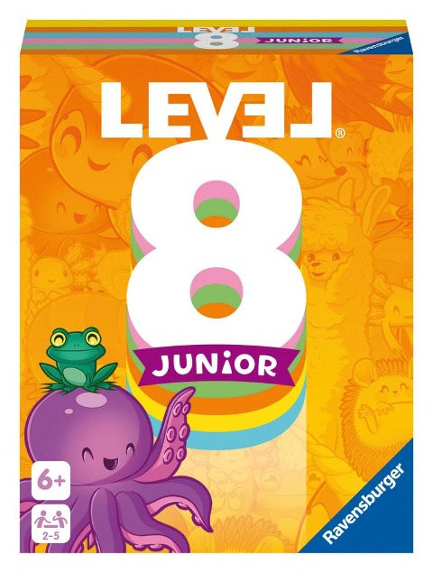 Ravensburger 20860 - Level 8 Junior, Die Junior Variante des beliebten Kartenspiels für 2-5 Spieler ab 6 Jahren / Kinderspiel / Familienspiel / Reisespiel / Perfekt als Geschenk - Susanne Armbruster