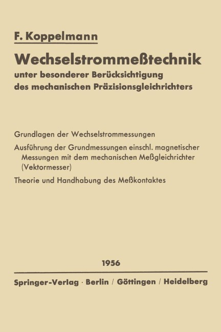 Wechselstrommeßtechnik - Floris Koppelmann