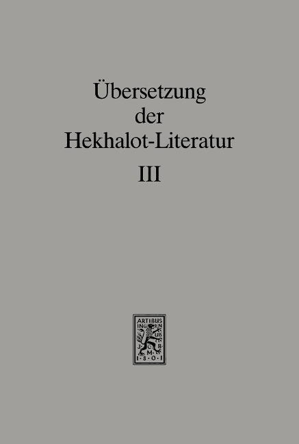 Übersetzung der Hekhalot-Literatur - 