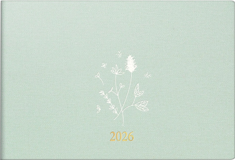 rido/idé 7017515026 | Taschenkalender Mod. Septimus 2026 "Wild Flowers" | A6 quer, Textil - 
