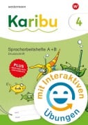 Cover-Bild zum Titel 'Karibu. Spracharbeitshefte 4 Druckschrift mit Diagnoseheft und interaktiven Übungen' von ''