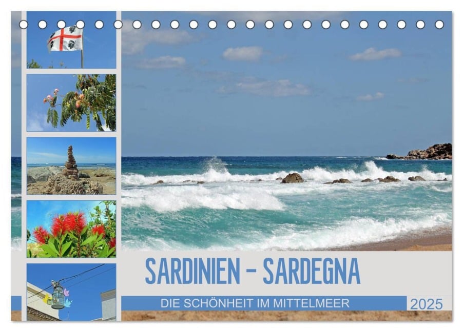 SARDINIEN - SARDEGNA (Tischkalender 2025 DIN A5 quer), CALVENDO Monatskalender - Konstanze Junghanns