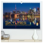 Skylines der schönsten Metropolen weltweit (hochwertiger Premium Wandkalender 2026 DIN A2 quer), Kunstdruck in Hochglanz - Renate Utz