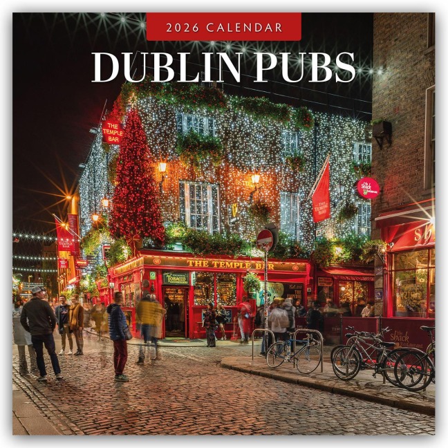 Dublin Pubs 2026 - 16-Monatskalender - Robin Red