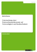 Cover-Bild zum Titel 'Untersuchung einer Postwachstumsökonomie auf Notwendigkeit und Realisierbarkeit' von 'Moritz Renner'