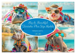 Cover-Bild zum Titel 'Big & Beautiful. Tierische Plus Size Models. Elefanten und Co. (Tischkalender 2026 DIN A5 quer), CALVENDO Monatskalender' von 'Rose Hurley'