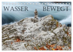 Cover-Bild zum Titel 'Wasser bewegt - Wasserfälle und Stromschnellen (Tischkalender 2026 DIN A5 quer), CALVENDO Monatskalender' von ''