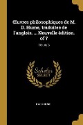 Cover-Bild zum Titel 'OEuvres philosophiques de M. D. Hume, traduites de l'anglois. ... Nouvelle édition. of 7; Volume 6' von 'David Hume'