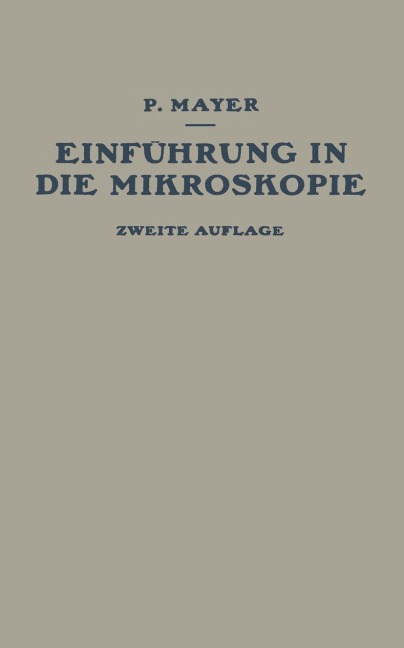 Einführung in die Mikroskopie - P. Mayer