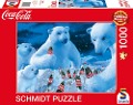 Coca Cola Puzzle 1000 Teile. Motiv Polarbären - 