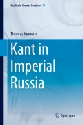 Cover-Bild zum Titel 'Kant in Imperial Russia' von 'Thomas Nemeth'