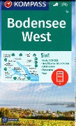 Cover-Bild zum Titel 'KOMPASS Wanderkarte 1a Bodensee West 1:50.000' von ''
