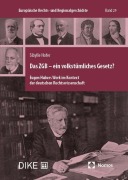 Cover-Bild zum Titel 'Das ZGB - ein volkstümliches Gesetz?' von 'Sibylle Hofer'