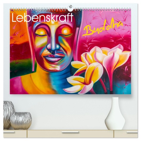 Lebenskraft Buddha (hochwertiger Premium Wandkalender 2024 DIN A2 quer), Kunstdruck in Hochglanz - W. W. Voßen - Herzog von Laar am Rhein