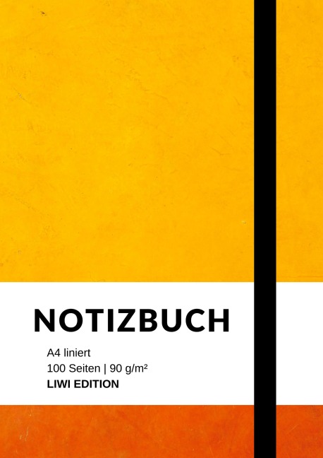 Notizbuch A4 liniert - 100 Seiten Soft Cover - FSC Papier - Notizbuch A4, Notebook A4