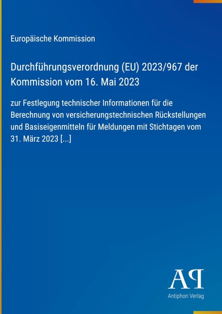 Durchführungsverordnung (EU) 2023/967 der Kommission vom 16. Mai 2023 - Europäische Kommission