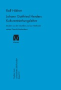 Cover-Bild zum Titel 'Johann Gottfried Herders Kulturentstehungslehre' von 'Ralf Häfner'