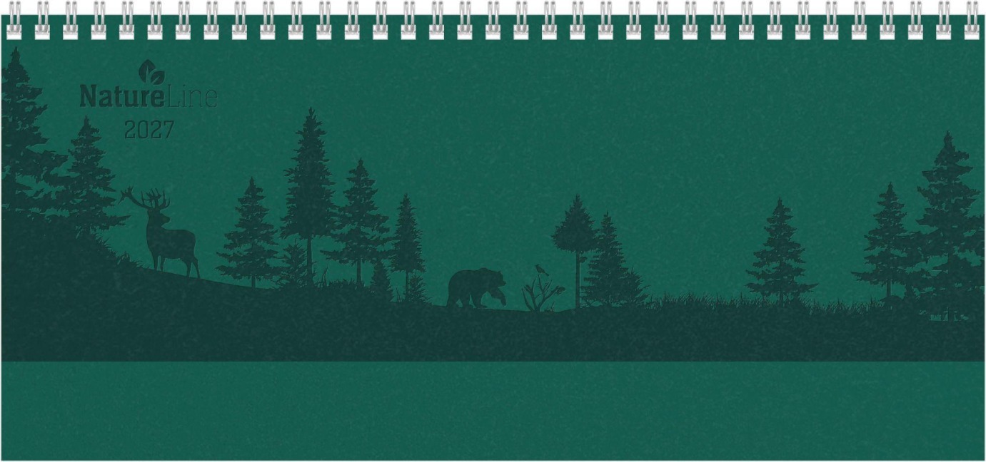 Tisch-Querkalender Nature Line Forest 2027 - 