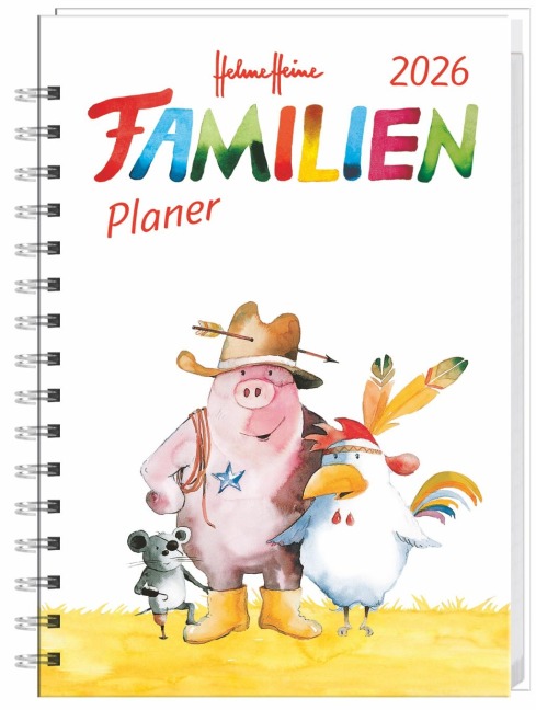 Helme Heine: Familienplaner-Buch A6 2026 - 