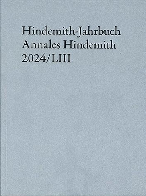 Hindemith-Jahrbuch 2024 - 