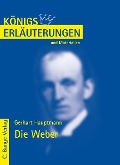 Cover-Bild zum Titel 'Die Weber von Gerhart Hauptmann. Textanalyse und Interpretation.' von 'Gerhart Hauptmann'