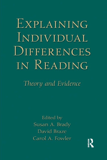 Explaining Individual Differences in Reading - 