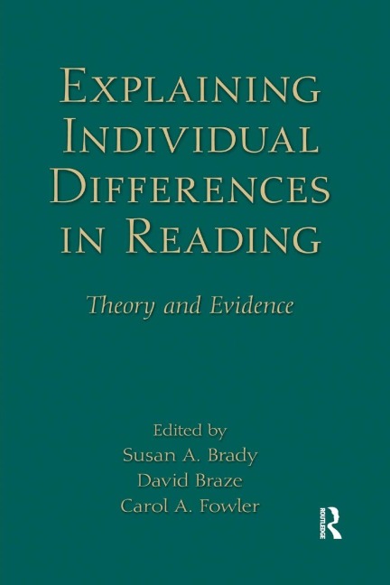Explaining Individual Differences in Reading - 