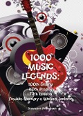 Cover-Bild zum Titel '1000 music legends: 100th Sinatra. 80th Presley. 75th Lennon. Freddie Mercury e Michael Jackson' von 'Francesco Primerano'